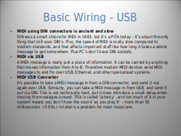 Basic Wiring - USB